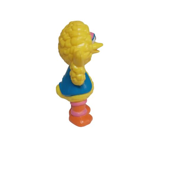 Sesame Street Elmos Big Bird Cake Topper Toy 3" 1996 Waving Jim HensonTYCO - Picture 4 of 10